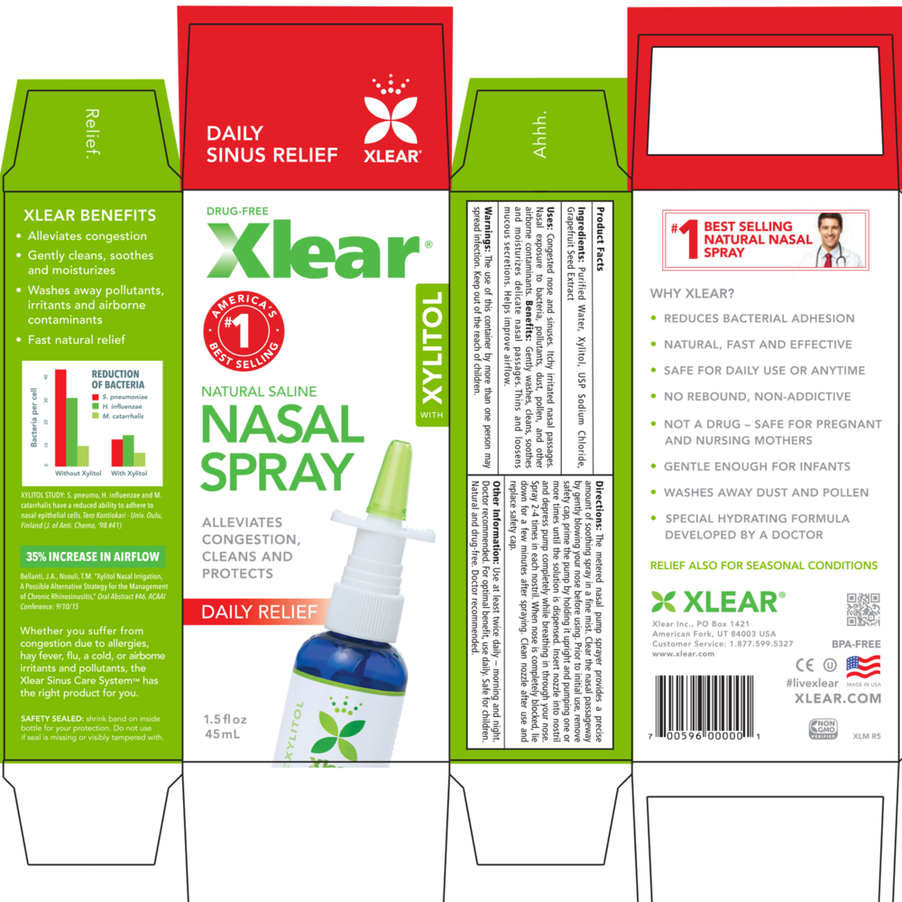 Xylitol and Saline Nasal Spray