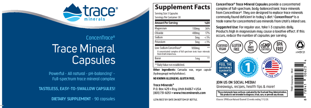 ConcenTrace Trace Mineral Capsules