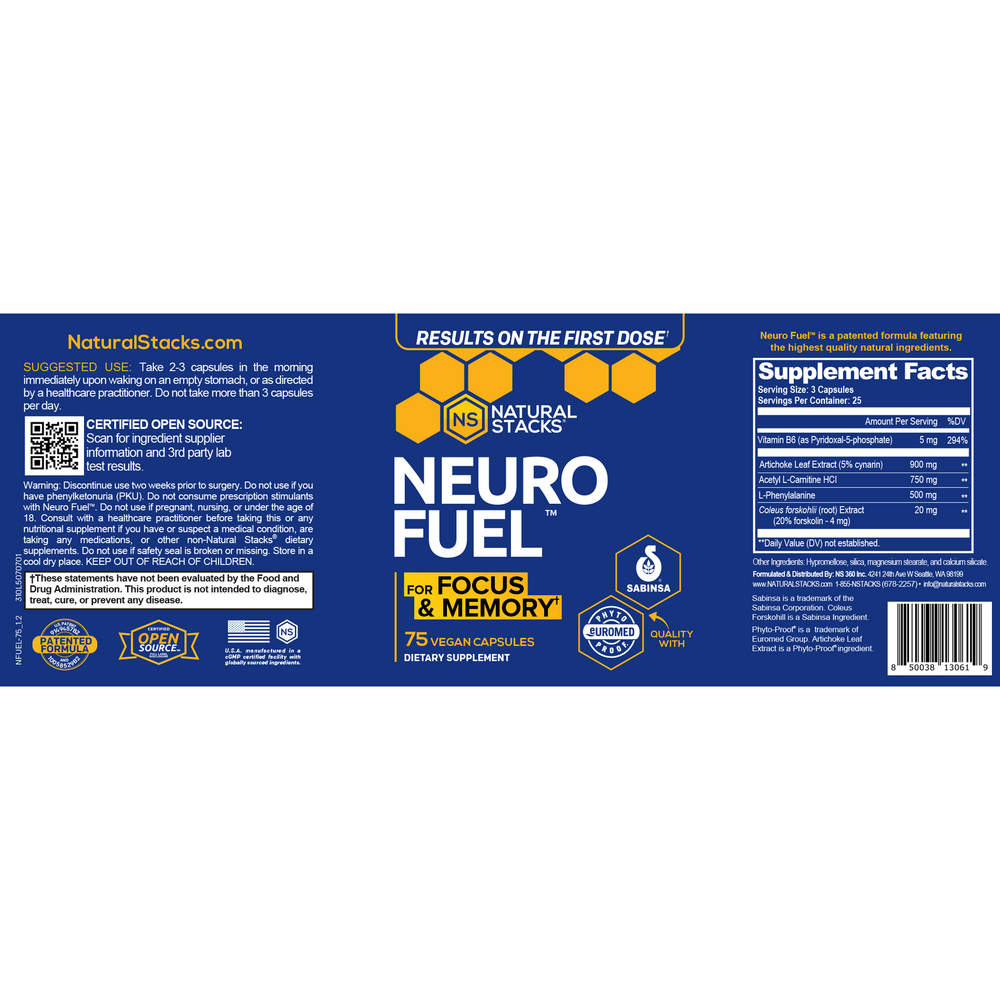 Neurofuel for Focus & Memory
