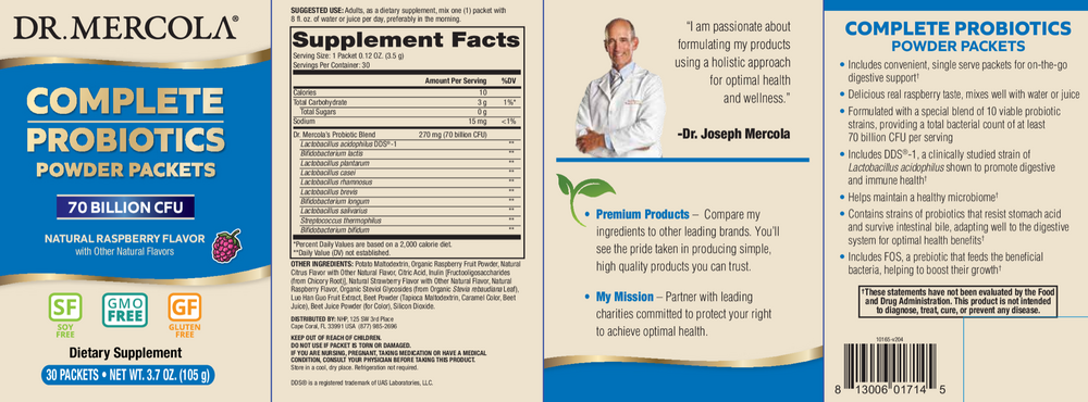 Complete Probiotics Powder Packets