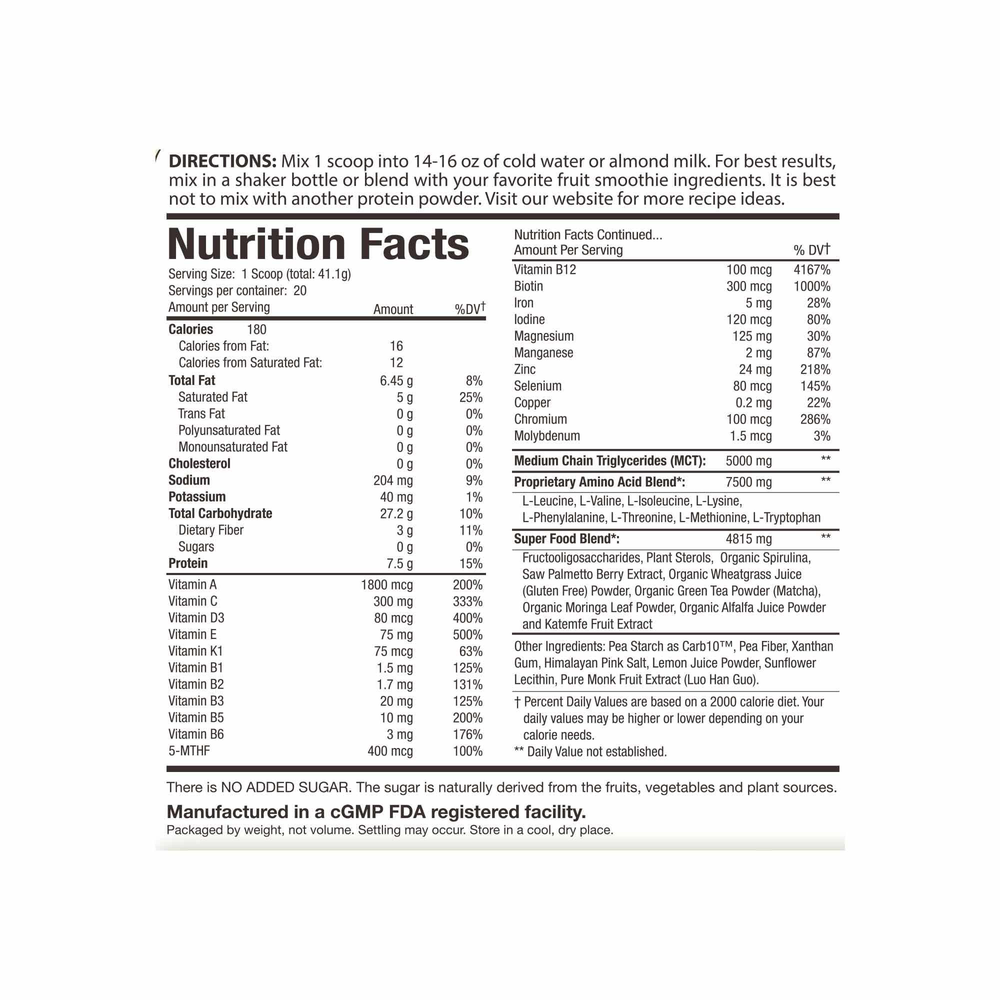 PerfectAmino® Power Meal, Vanilla