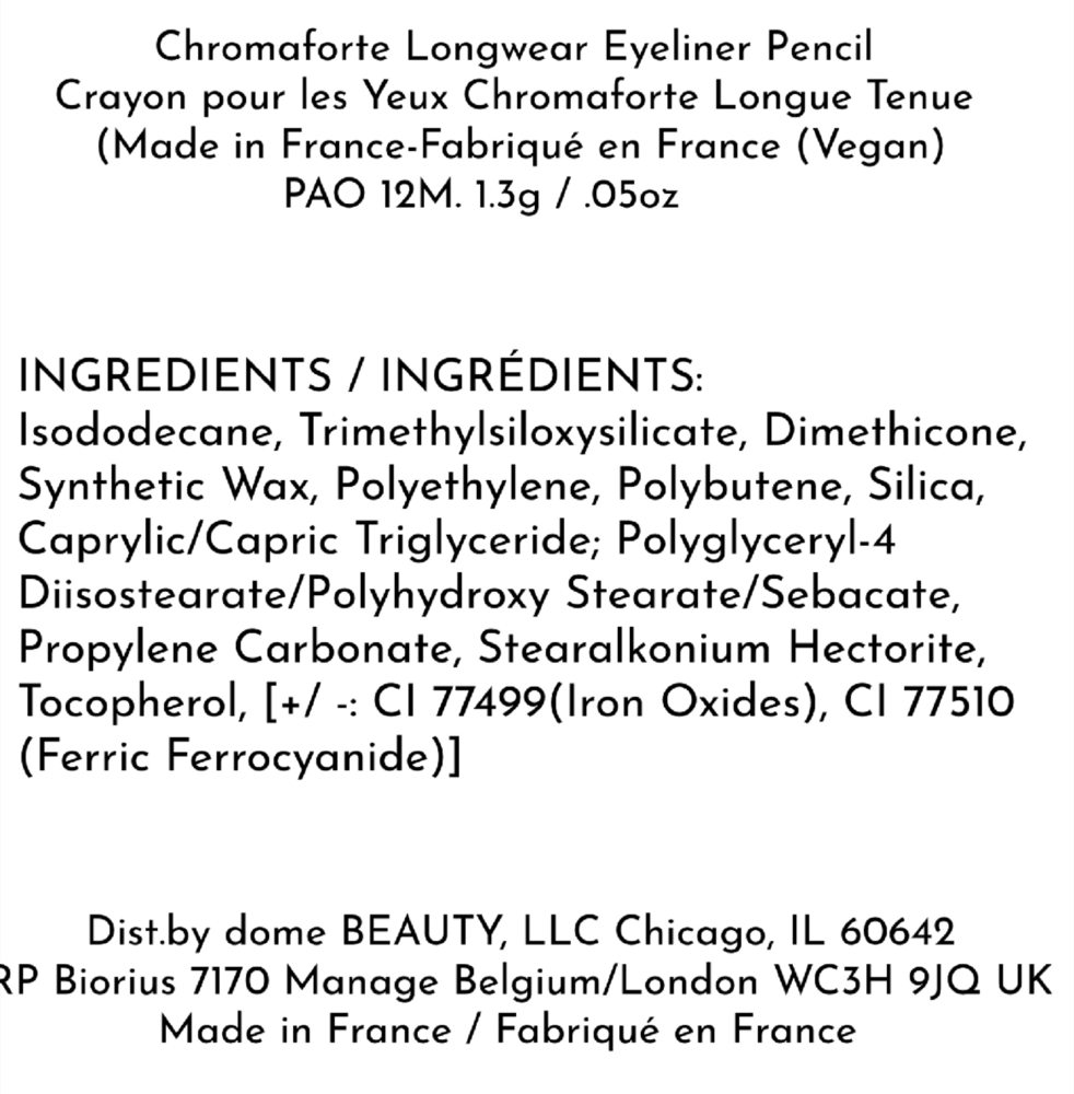 Chromaforte Gel Eye liner Pencil - Ninja