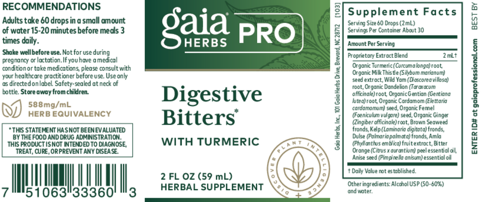 Digestive Bitters with Turmeric