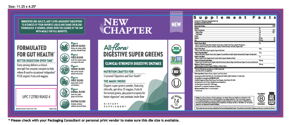 All Flora Digestive Super Greens Powder
