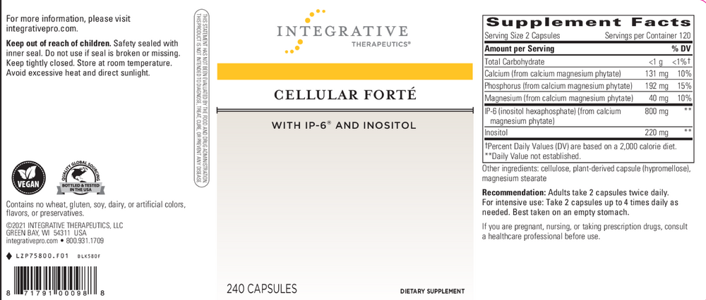 Cellular Forte w/IP-6 and inositol