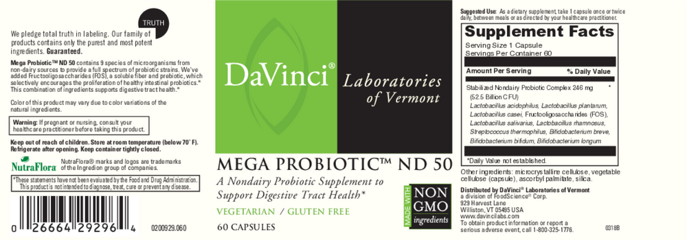 NonDairy Probiotic 50
