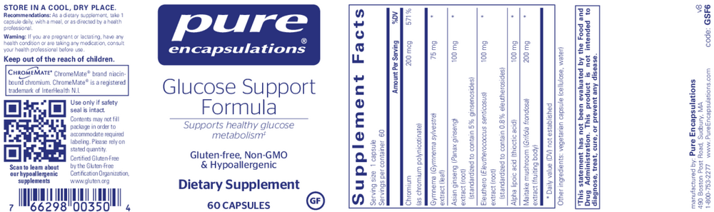 Glucose Support Formula