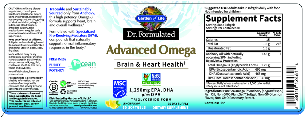 Dr. Formulated Advanced Omega Lemon