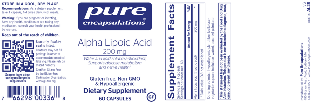 Alpha Lipoic Acid 200mg