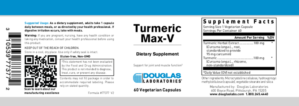 Turmeric Max-V 100mg