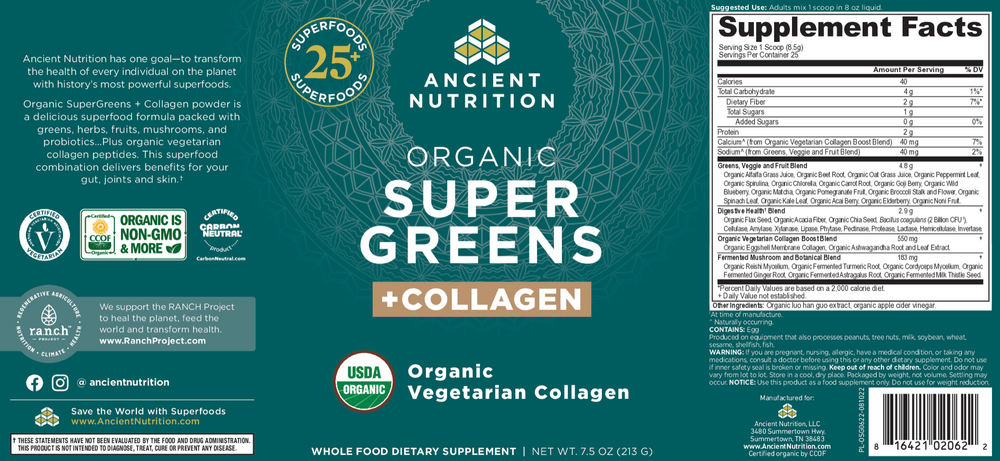 Organic SuperGreens + Collagen