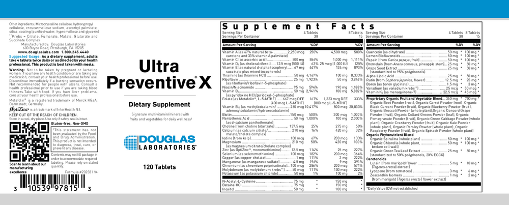 Ultra Preventive X Tablets