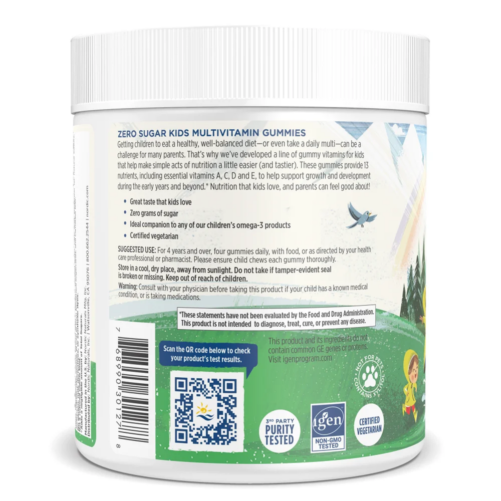 Zero Sugar Kids Multivitamin Gummies