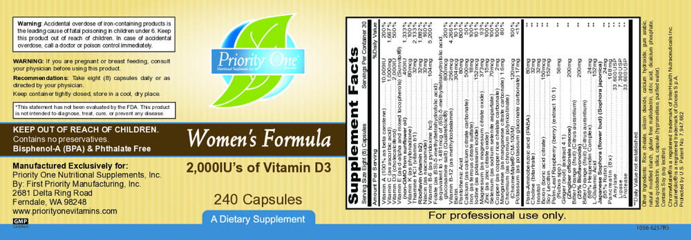 Womens Formula