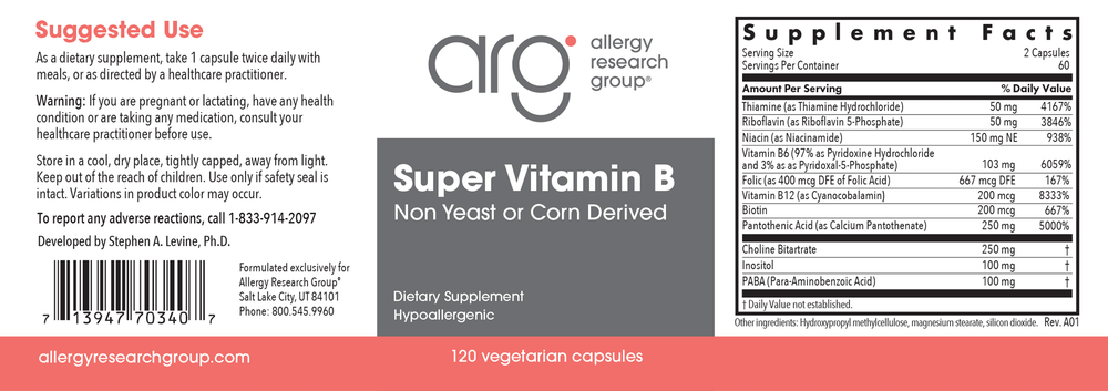 Super Vitamin B Complex