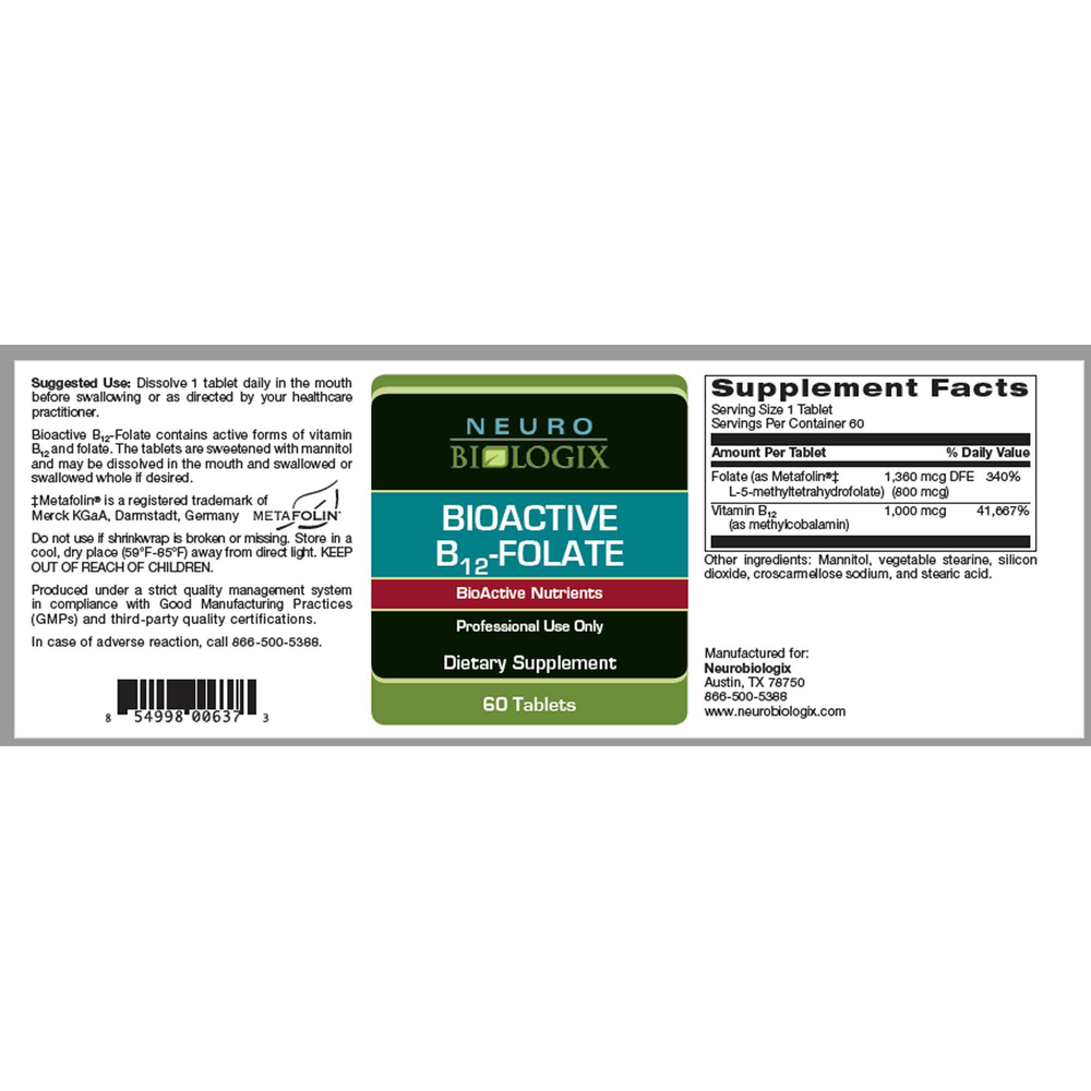 BioActive B12 Folate