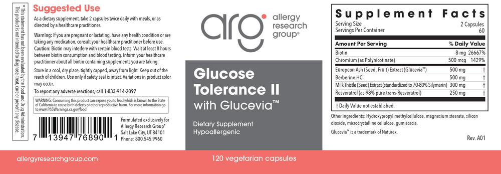 Glucose Tolerance II w/ Glucevia
