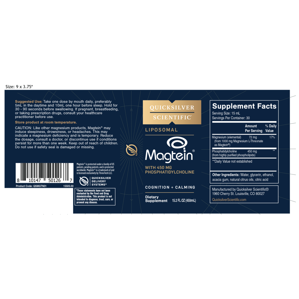 Liposomal Magtein