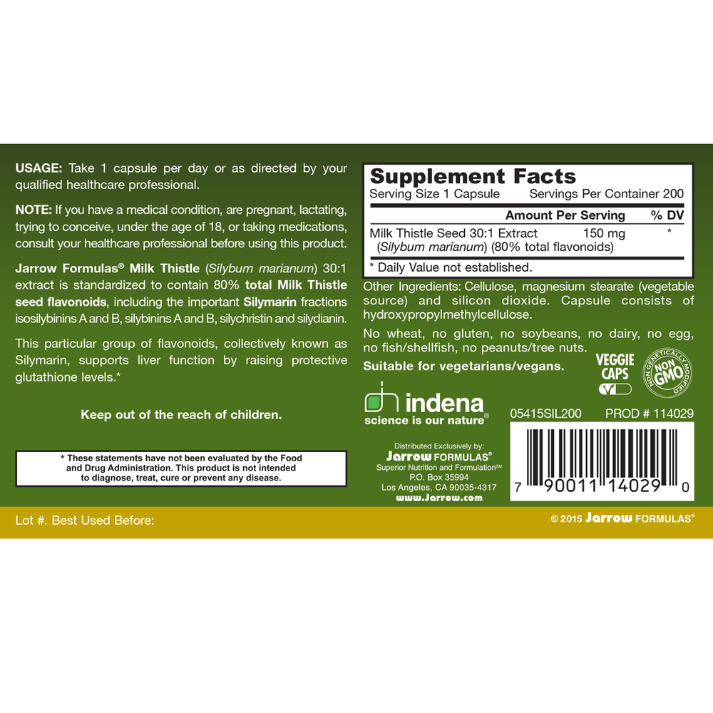 Milk Thistle 150mg