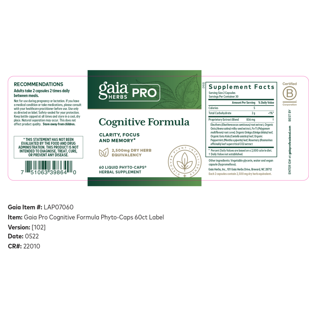 Cognitive Formula Capsules