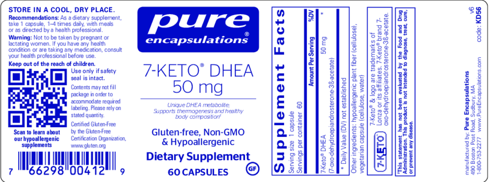 7-Keto DHEA 50mg