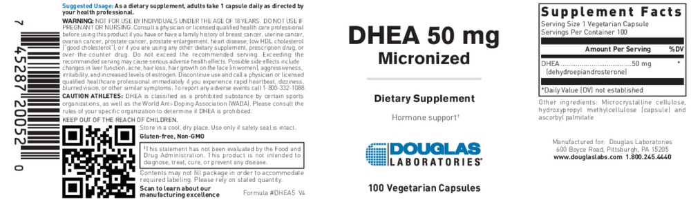 DHEA (Micronized) 50mg