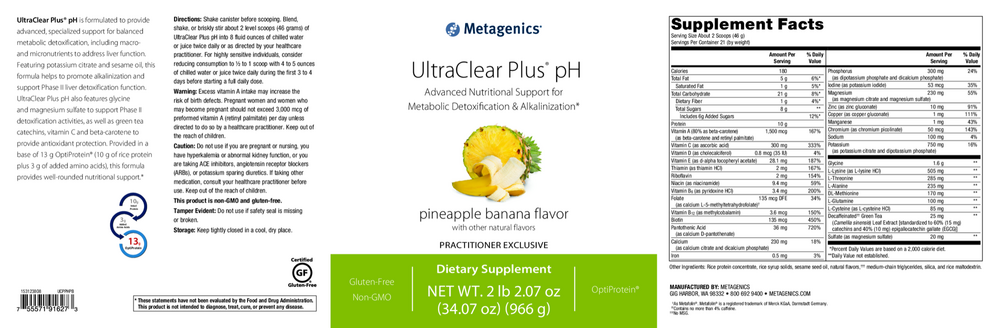 UltraClear Plus® pH, Pineapple Banana (California Only)