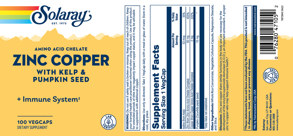 Zinc Copper Amino Acid Chelate