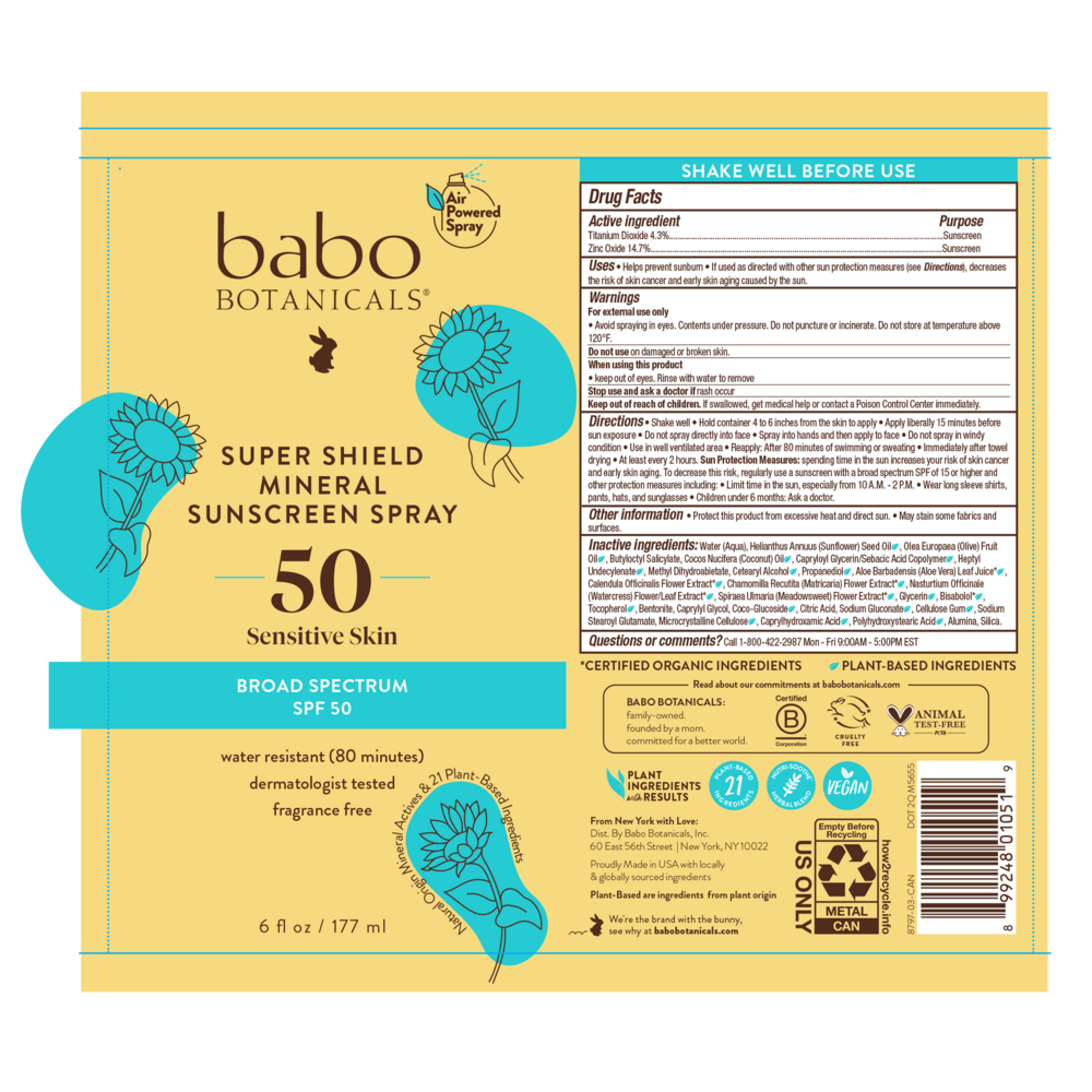 Super Shield Mineral Sunscreen Spray SPF50