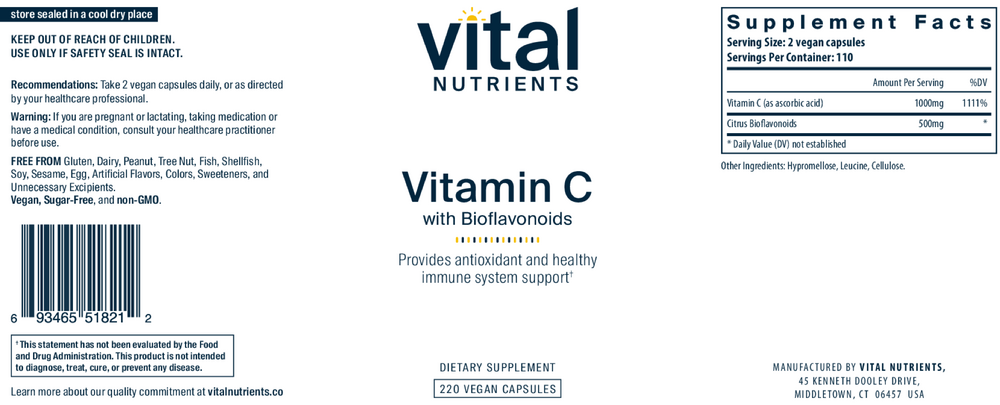Vitamin C with Citrus Bioflavonoids
