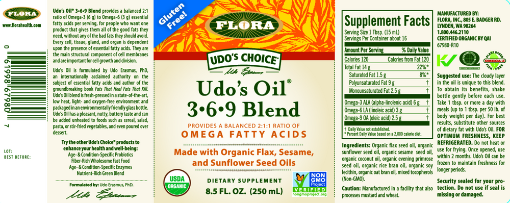 Udo's Choice Oil Blend 3.6.9