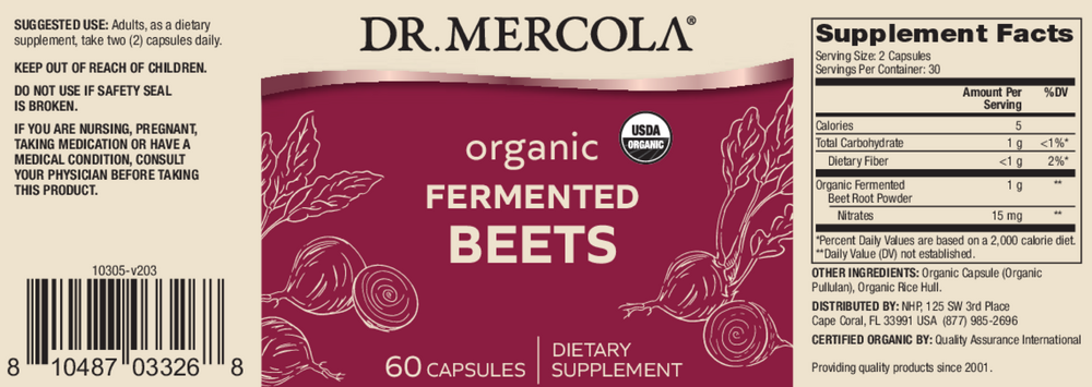 Organic Fermented Beets