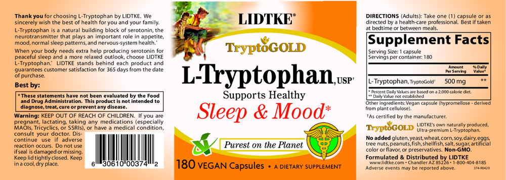 L-Tryptophan 500mg