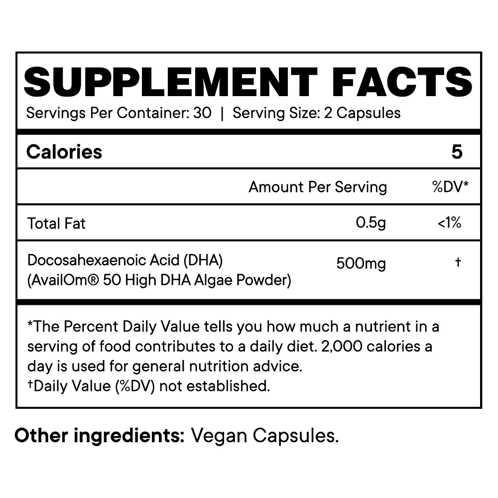 Head and Heart: Plant-Based Omega-3 Supplement
