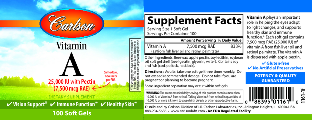 Vitamin A with Pectin