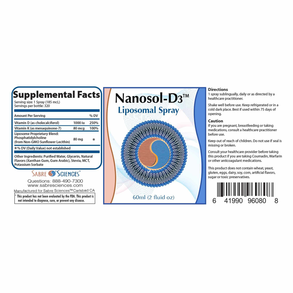 Nanosol D-3 Liposomal Spray
