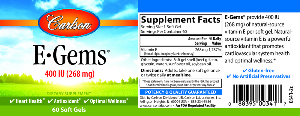 E-Gems® 400IU