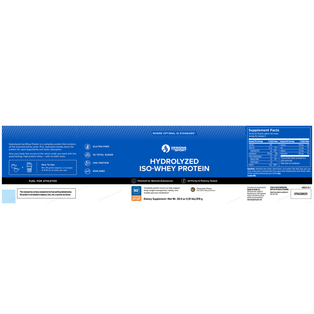 Hydrolyzed ISO-Whey Protein Chocolate