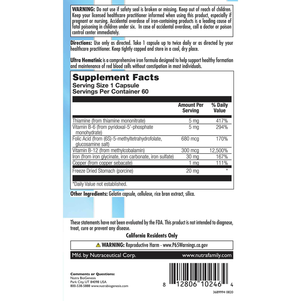 Ultra Hematinic