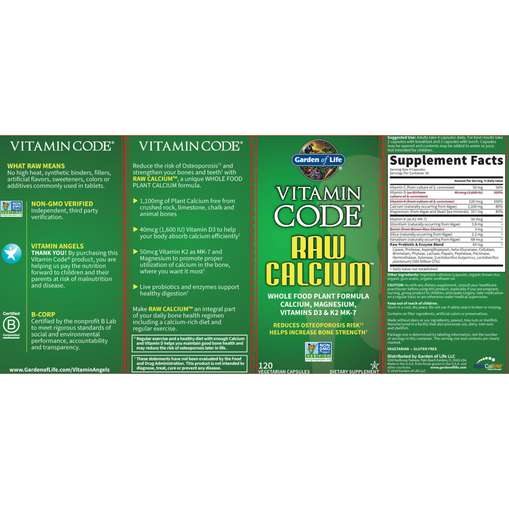 Vitamin Code RAW Calcium