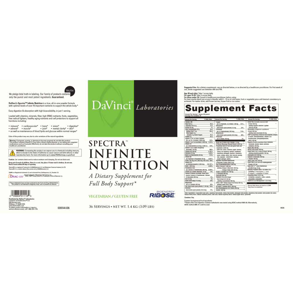 Spectra™ Infinite Nutrition (California Only)