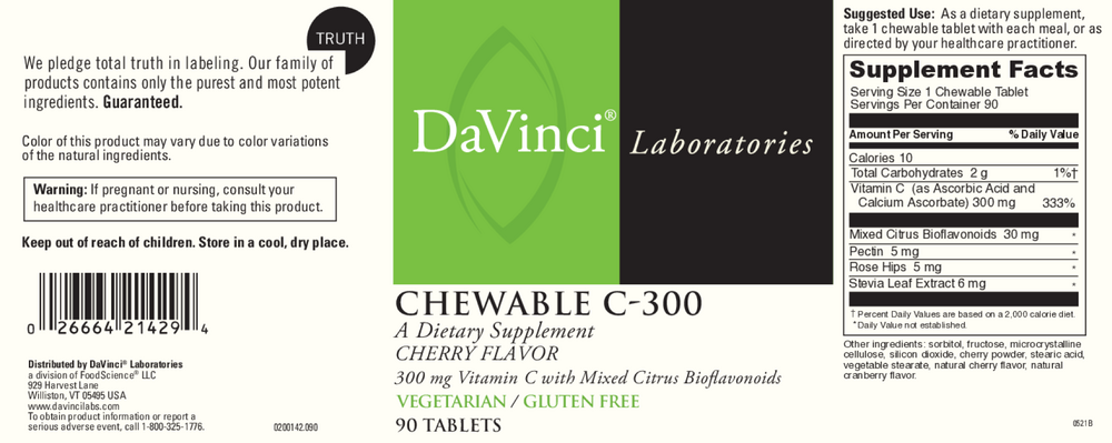 Chewable C-300mg Cherry
