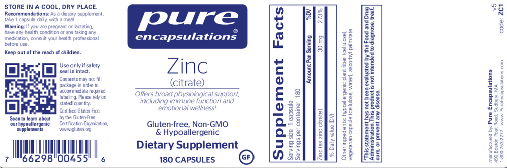 Zinc (Citrate)