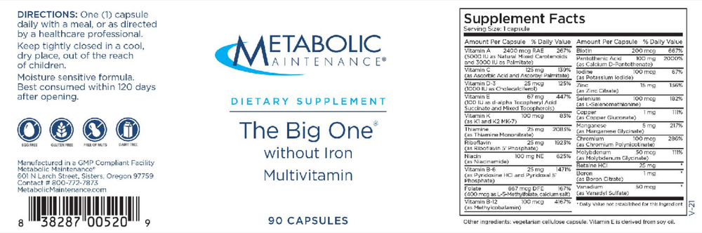 The Big One w/o Iron