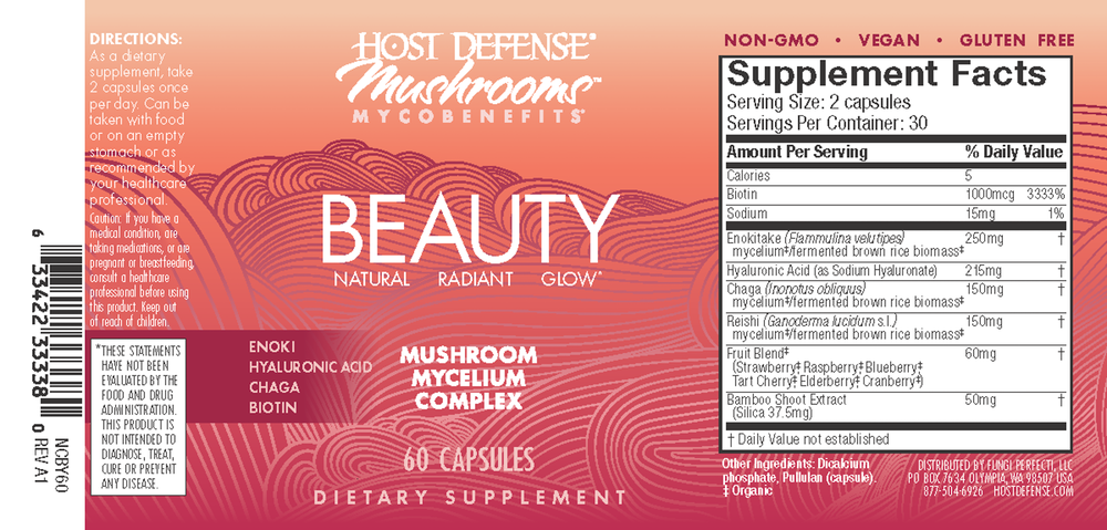 Host Defense Mushrooms MycoBenefits Beauty Capsules