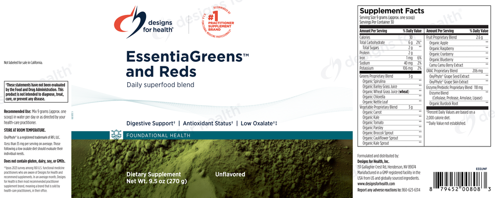 EssentiaGreens™ and Reds Unflavored (California Only)