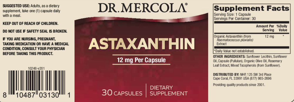 Astaxanthin 12mg