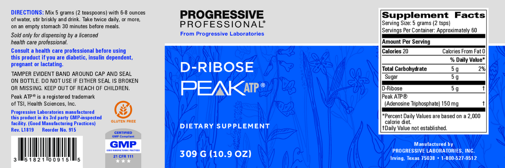 Peak ATP w/ D-Ribose