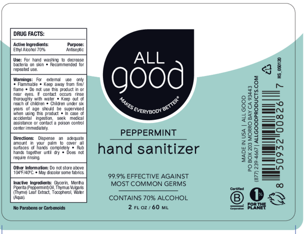 Hand Sanitizer Spray Peppermint