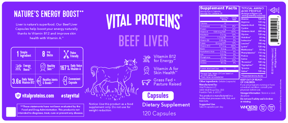 Beef Liver Capsules